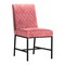 Armen Living Napoli Pink Velvet and Black Leg Modern Accent Dining Chair, PK2 LCNPSIPNK - alternate 4